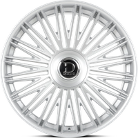 Dolce Luxury Vulto Glossy Silver Brush Face Wheels 24x9 6x135