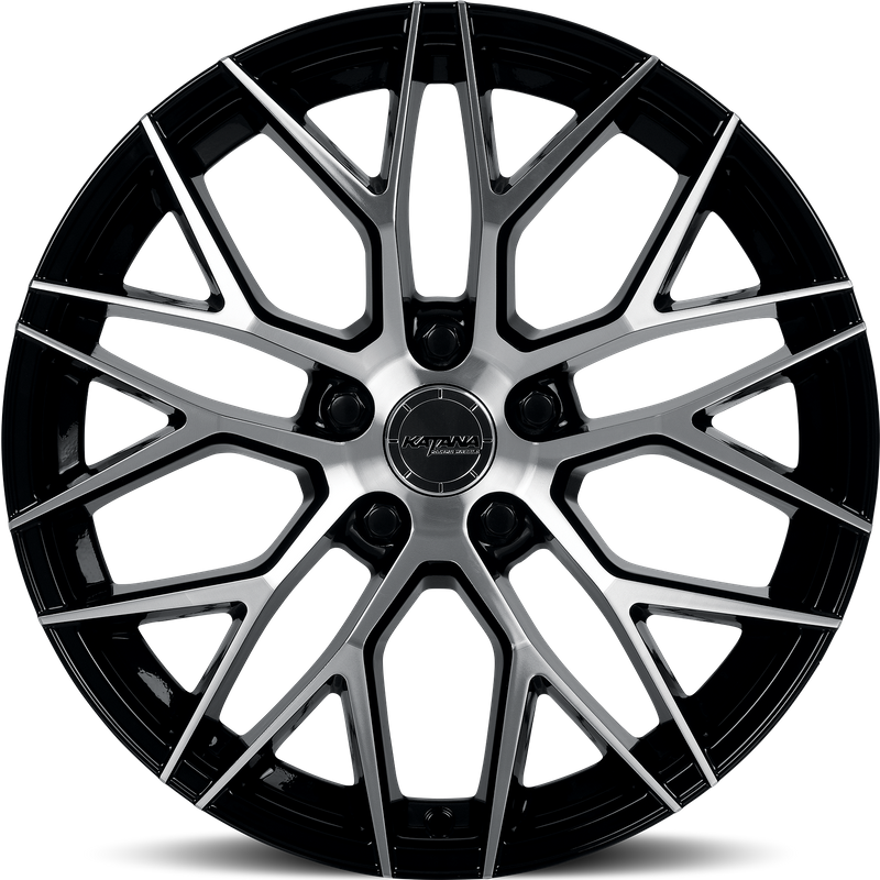 Roues Katana Racing KR01 Noir Brillant Finition Usinée 17x7.5 5x100 — Roues et jantes