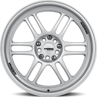 Katana Racing KR02 Gloss Silver Wheels - 17x7.5 - 4x100 - 40 Offset