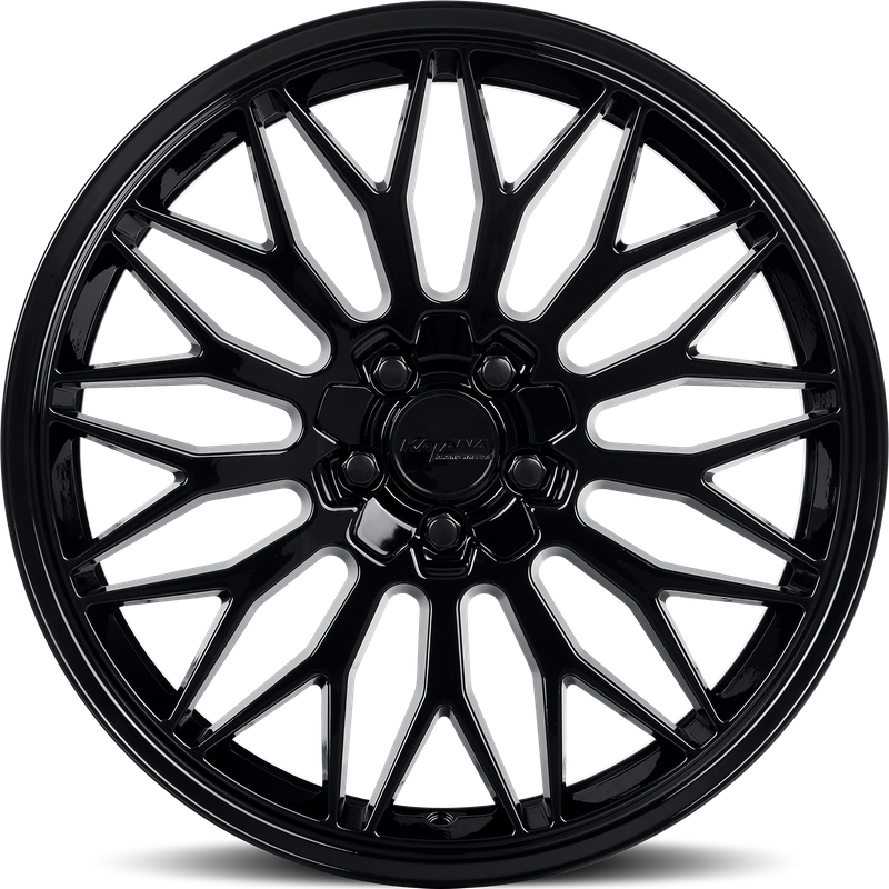 Roues Katana Racing KR05 Noir Brillant 17x7.5 5x100 40 Offset — Roues et jantes