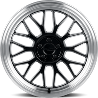 Katana Racing KR06 Gloss Black Machined Lip Wheel - 18x8 - 5x100 — Wheels & Rims
