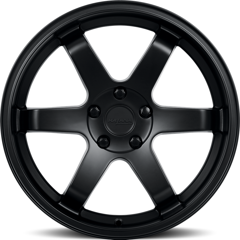 Katana Racing KR08 Matte Black Wheels - 17x7.5 - 5x100 Bolt Pattern — Wheels & Rims