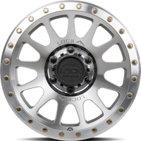 Lock Offroad Yosemite Machined Wheel with Clear Coat - 17x9 - 5x127 — Wheels & Rims