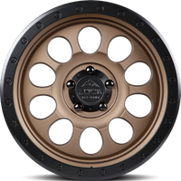 Lock Offroad 50CAL Matte Desert Bronze Wheel with Black Ring - 17x9