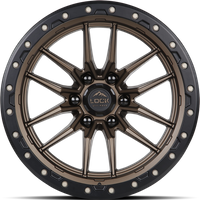 Roues Lock Offroad Krawler Bronze Mat avec Anneau Noir Mat