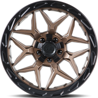 Lock Offroad Matrix Matte Bronze Wheels with Matte Black Ring — Wheels & Rims