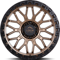 Roues Lock Offroad Combat Bronze Mat avec Anneau Noir Mat