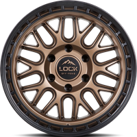 Roues Lock Offroad Onyx Bronze Mat avec Anneau Noir Mat