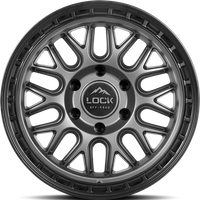 Roues Lock Offroad Onyx Gris Mat avec Anneau Noir Mat - 17x9 — Roues et jantes