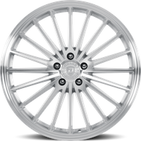 Dolce Performance Ghost Gloss Silver Machined Face Wheels 19x8.5