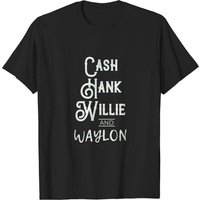 T-shirt Cash Hank Willie Waylon pour hommes — T-shirts pour hommes