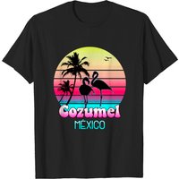 T-shirt Vacances Vintage Coucher de Soleil Cozumel pour Hommes — T-shirts pour hommes