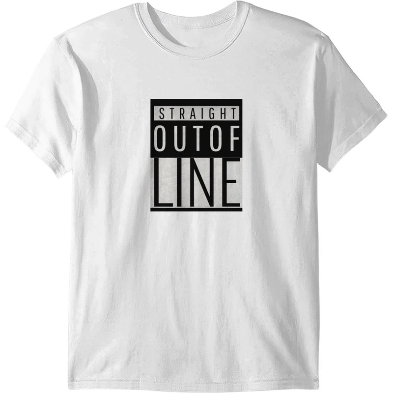 Straight Out Of Line T-Shirt — Mens T Shirts