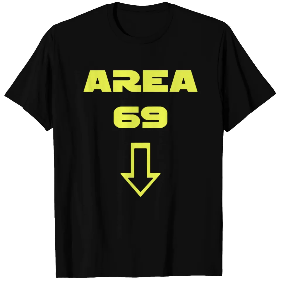 T-shirt mème à police futuriste Area 69 pour hommes — T-shirts pour hommes