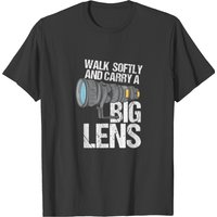 T-shirt Photographe Walk Softly et Carry a Big Lens pour Hommes — T-shirts pour hommes