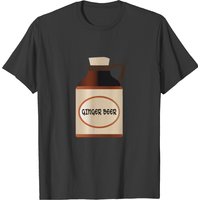 Ginger Beer Stone Bottle With Cork Logo T-Shirt for Men