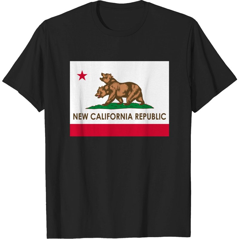 T-shirt pour hommes California Republic en noir — T-shirts pour hommes