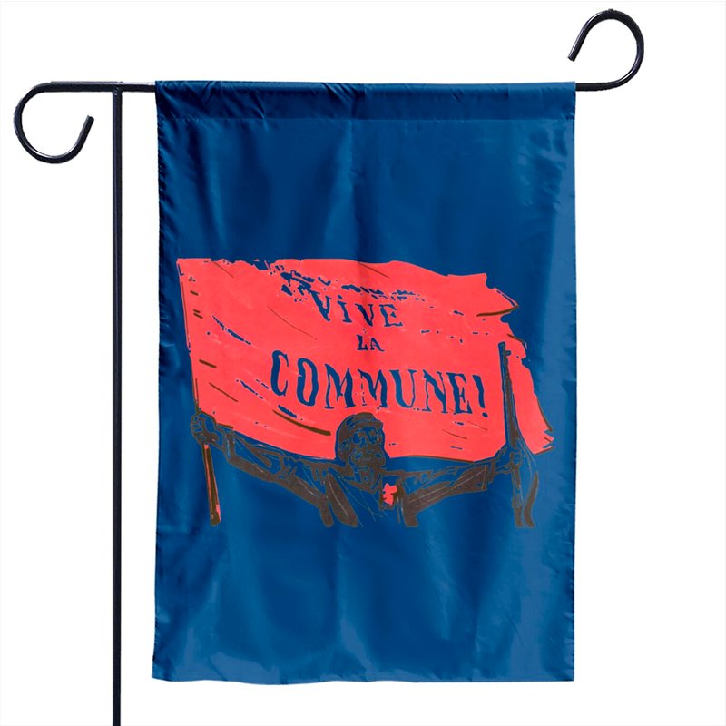 Vive La Commune! Drapeaux de jardin Paris Commune — Drapeaux décoratifs