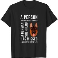 T-shirt pour hommes avec un chien de berger allemand