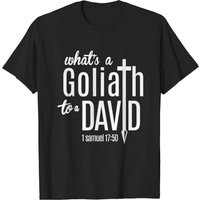 T-shirt pour hommes David & Goliath en noir