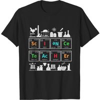T-shirt Science Teacher pour hommes en noir — T-shirts pour hommes
