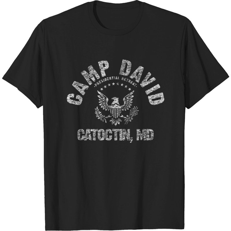 T-shirt Vintage Distressed Camp David Presidential Retreat pour hommes — T-shirts pour hommes