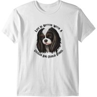 T-shirt pour hommes King Charles Cavalier Tricolore