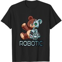T-shirt pour hommes avec un ours robot câlin — T-shirts pour hommes