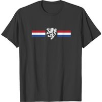 T-shirt pour hommes avec drapeau néerlandais Holland Lion