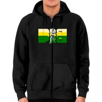 Hoodies à zip PRE - Steve Prefontaine pour unisex en noir