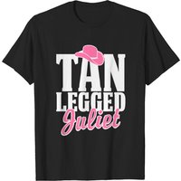 T-shirt Tan Legged Juliet pour hommes en noir