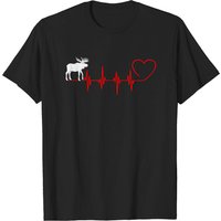 T-shirt Moose pour hommes en noir