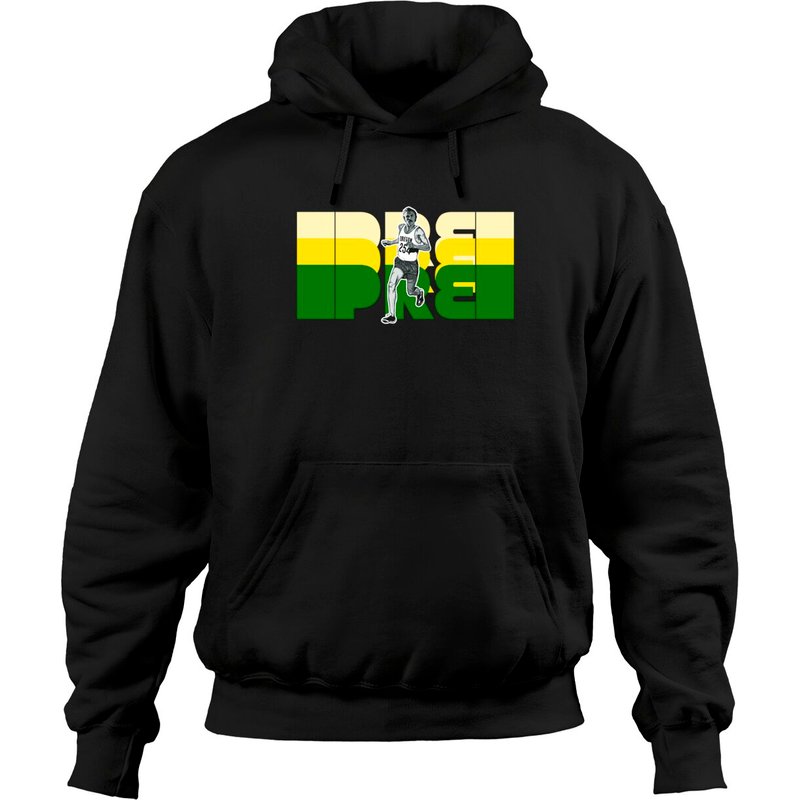 PRE - Steve Prefontaine Hoodie Unisexe Noir — Sweats à capuche pour hommes