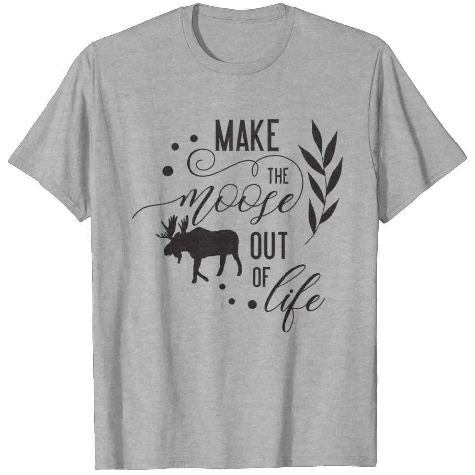 317 Moose Antler Reindeer Gift T-Shirt for Men — Mens T Shirts