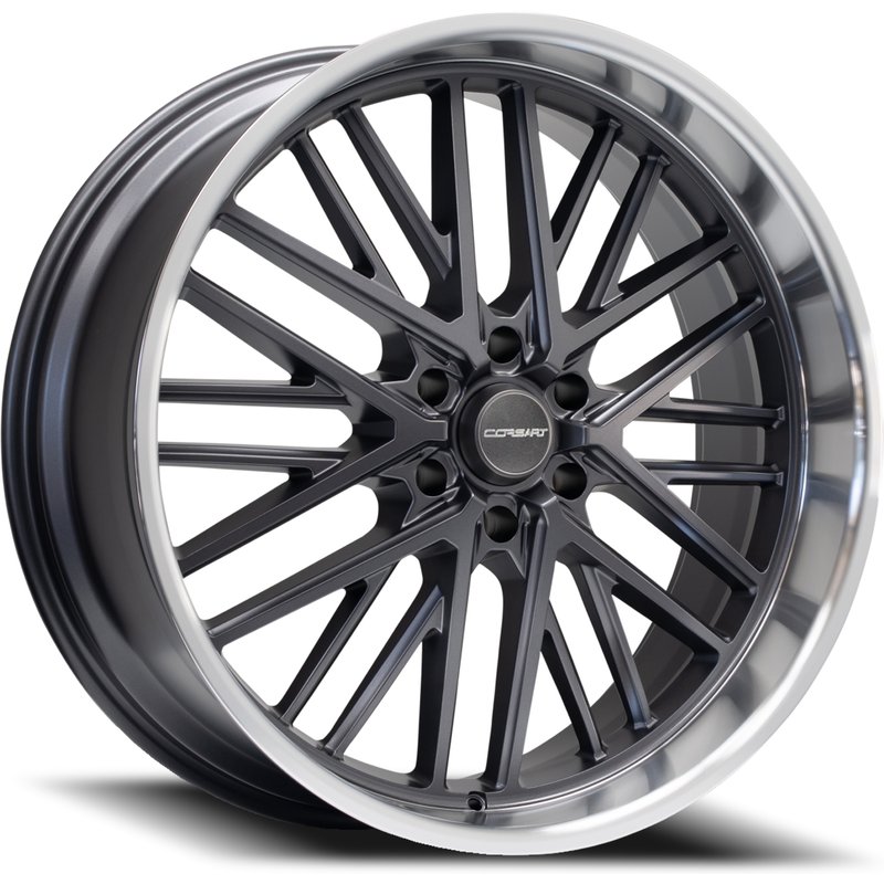 Corsart Kingpin 6 Matte Gunmetal 24x10 Rims 6x139.7 Bolt Pattern — Wheels & Rims