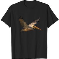 T-shirt Brown Pelican en Vol pour Hommes