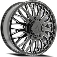 Roues Arena Dually Monarch Avant Noir Brillant Milled - 22x8.25 — Roues et jantes