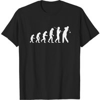 T-shirt Évolution Du Caveman Au Golfer Pour Hommes