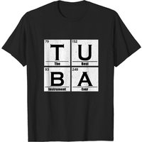 T-shirt Tuba pour hommes en noir