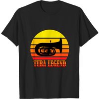 T-shirt Tuba Legend pour hommes en noir