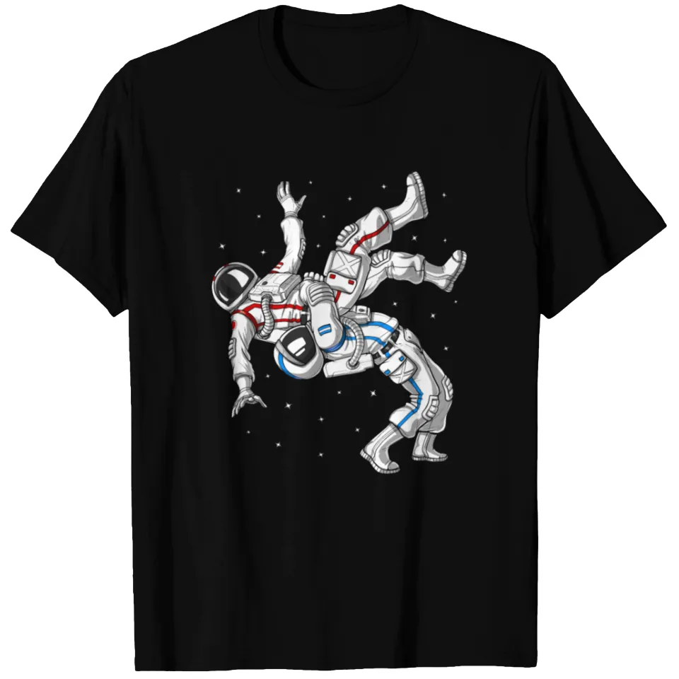 Astronauts Wrestling T-Shirt for Men — Mens T Shirts