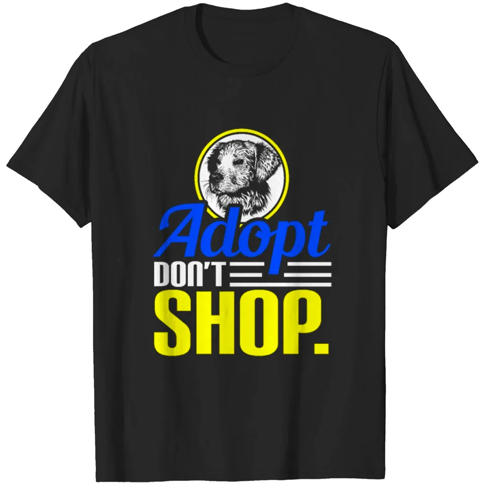 T-shirt pour hommes Adopt Don't Shop Shelter Rescue Dog