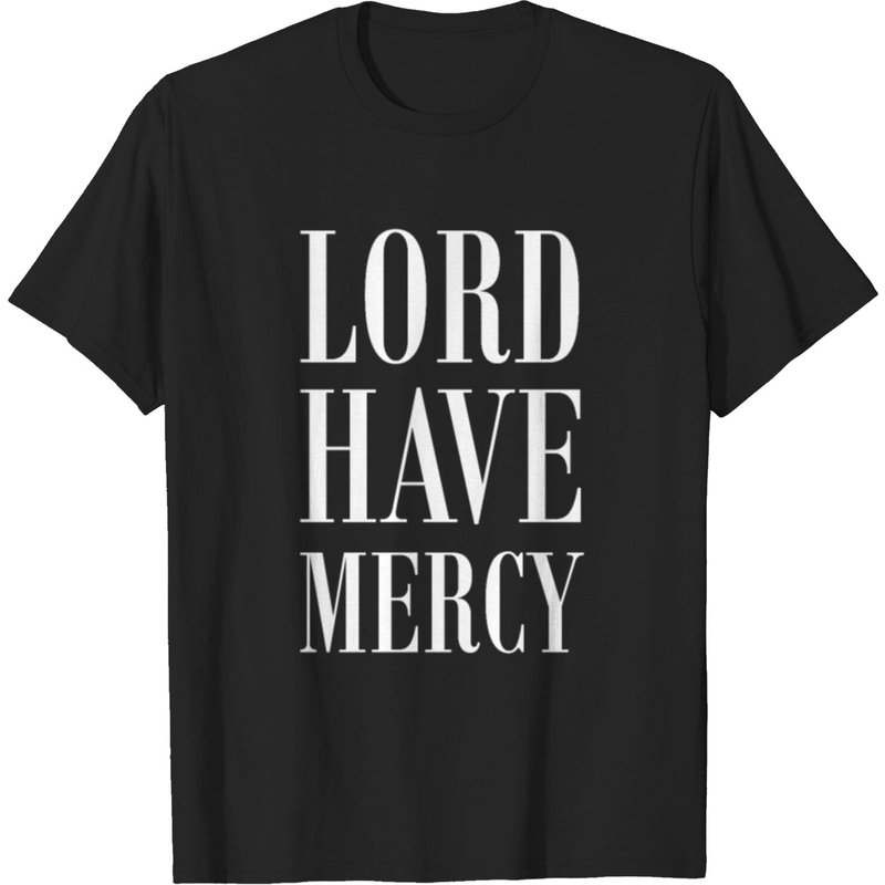 T-shirt Lord Have Mercy pour hommes en noir — T-shirts pour hommes