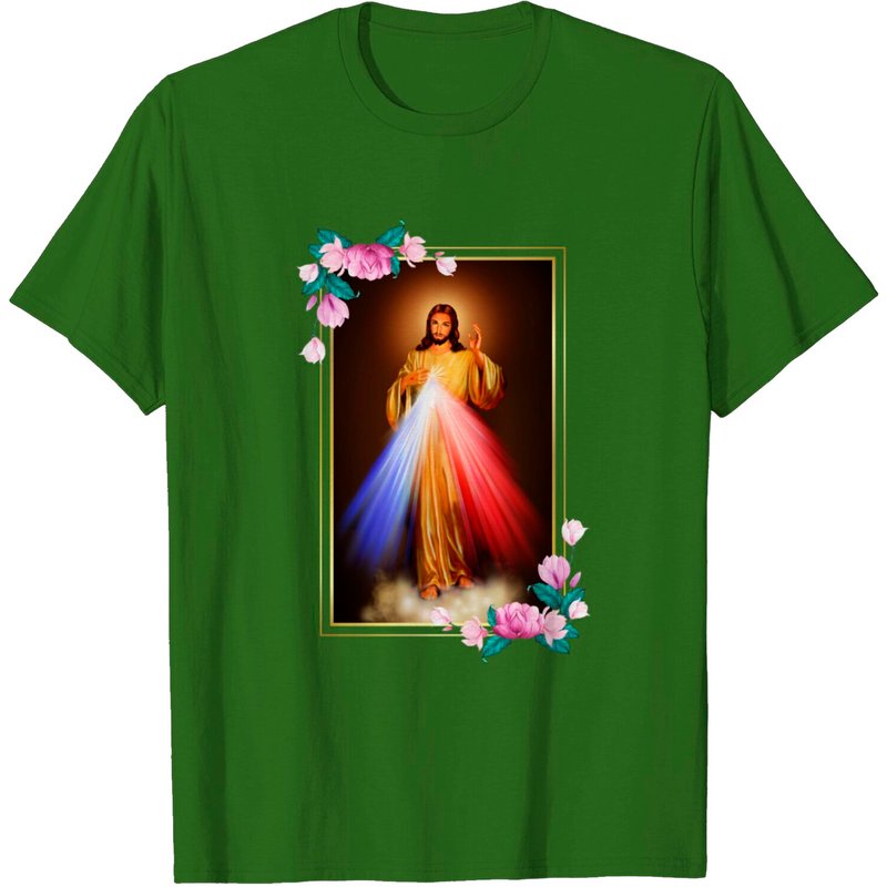 T-shirt Divine Miséricorde Jésus-Christ Sacré-Cœur pour hommes — T-shirts pour hommes