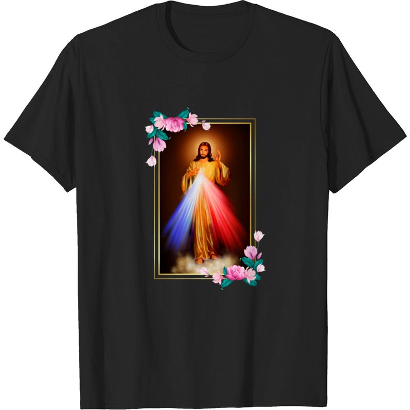 T-shirt Sacré-Cœur de Jésus Christ de la Miséricorde Divine pour Hommes — T-shirts pour hommes