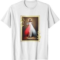 T-shirt Divine Miséricorde Jésus-Christ 'Jésus, j'ai confiance en Toi' pour hommes