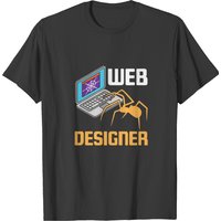 Web Designer Website Developer Spider Web T-shirt for Men