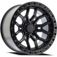 Roues Arena Terra Satin Noir Centre Brillant Noir 20x10 -18 Offset — Roues et jantes