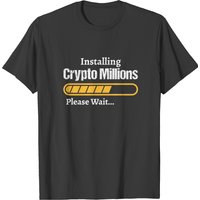 Crypto Millionaire Loading T-shirt for Men — Mens T Shirts