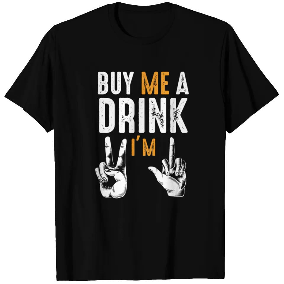 T-shirt d'anniversaire 21 ans - Achète-moi un verre — T-shirts pour hommes